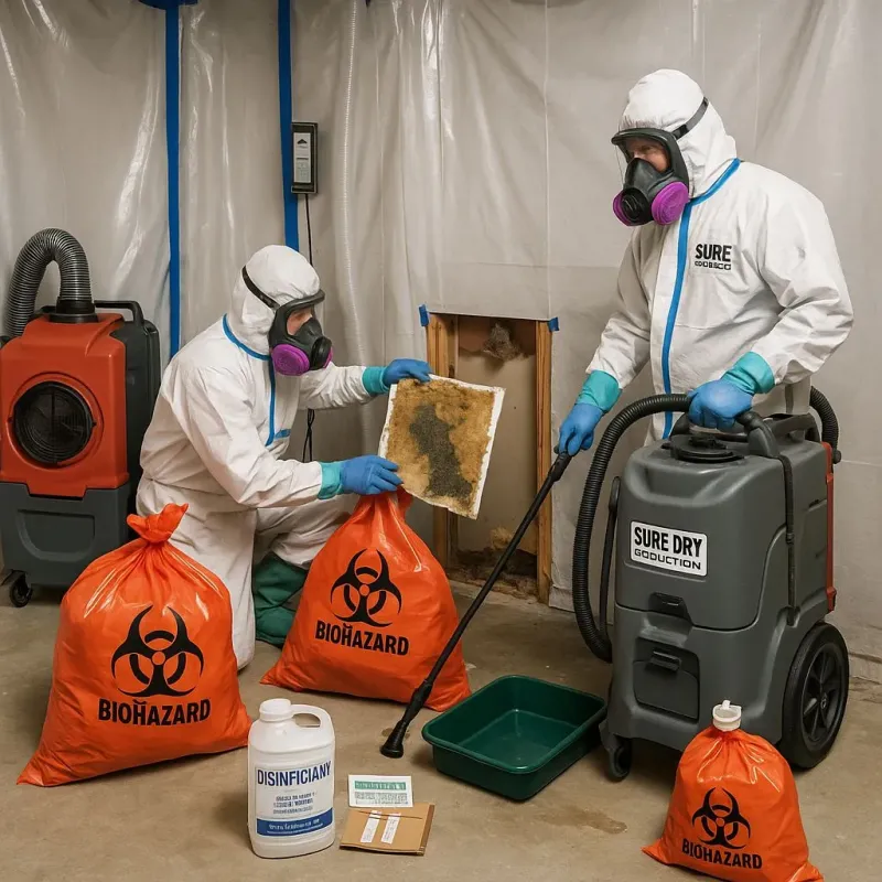 Contaminated Water Handling Protocols process in Dickens, TX